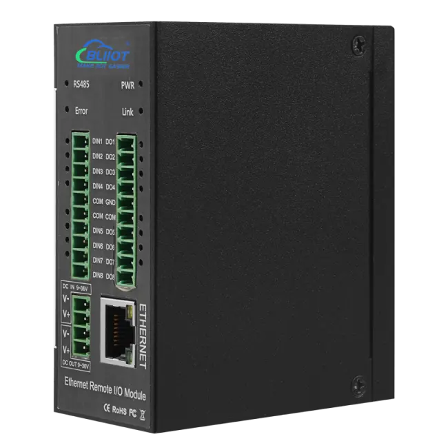 M150T-1xRJ45+1RS485+8DIN+4AIN+4DO Remote IO Module (MQTT, Modbus)